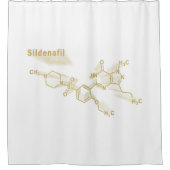 Sildenafil erectiestoornissen geneesmiddelgoudform douchegordijn (Voorkant)