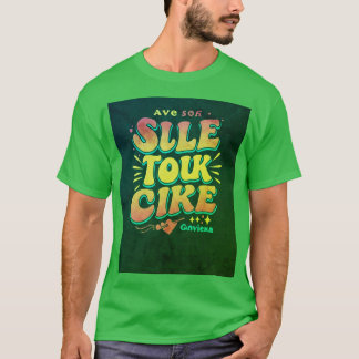 "SILE TOLK CIKE Slogan Printed Mannen T-shirt" "Ma T-shirt