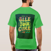 "SILE TOLK CIKE Slogan Printed Mannen T-shirt" "Ma T-shirt (Achterkant)