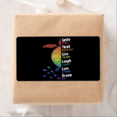 Sile Vaak, denk positief, geef Bedankt Etiket (Insitu)