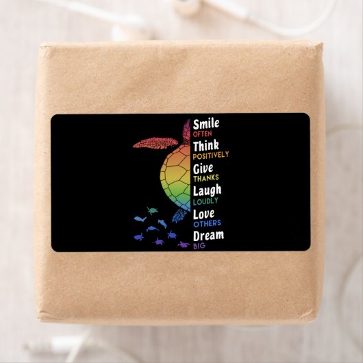 Sile Vaak, denk positief, geef Bedankt Etiket (Insitu)