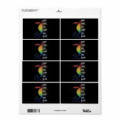 Sile Vaak, denk positief, geef Bedankt Etiket (Full Sheet)