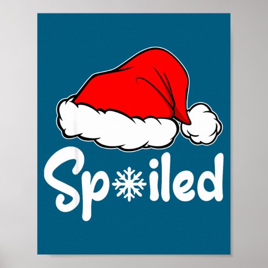 Siled Broke Santa Hat Christmas Matching Pajamas  Poster (Voorkant)