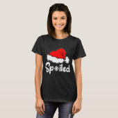 Siled Broke Santa Hat Christmas Matching Pajamas  T-shirt (Voorkant volledig)
