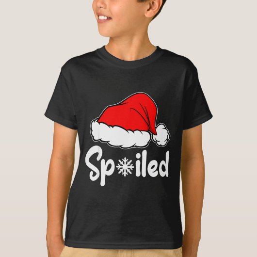 Siled Broke Santa Hat Christmas Matching Pajamas  T-shirt (Voorkant)