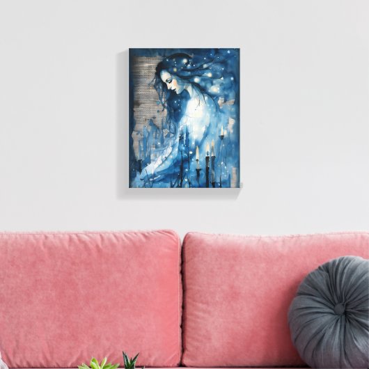 Silence Beauty Canvas Afdruk (Insitu (Woonkamer))