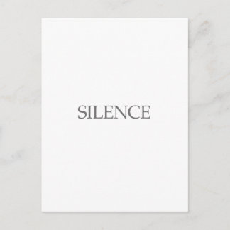 SILENCE BRIEFKAART