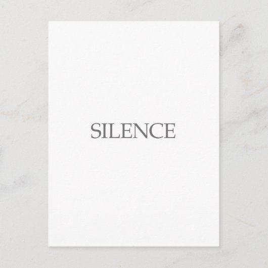 SILENCE BRIEFKAART (Voorkant)