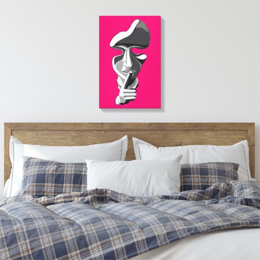 Silence Canvas Afdruk (Insitu (Slaapkamer))