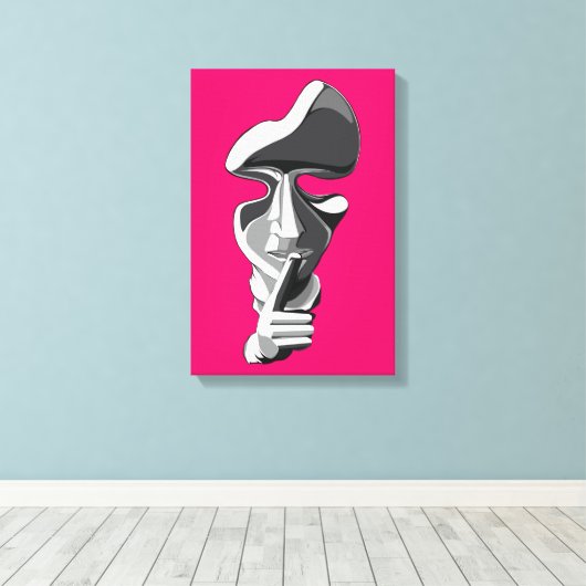 Silence Canvas Afdruk (Insitu (Houten vloer))