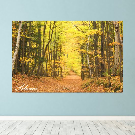 SILENCE CANVAS AFDRUK (Insitu (Houten vloer))