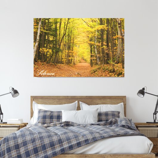 SILENCE CANVAS AFDRUK (Insitu (Slaapkamer))