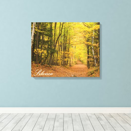 SILENCE CANVAS AFDRUK (Insitu (Houten vloer))
