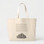 Silence Concept Collaped Musical Notes Tas (Voorkant)
