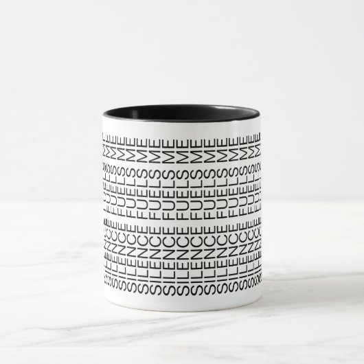 Silence Fuels Me Hidden Message Introvert Mug Mok (Midden)