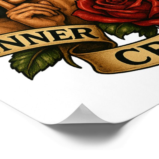 Silence Inner Critic Tattoo PNG Clipart Poster (Hoek)