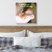 Silence Inspirerend Rumi Quote Canvas Afdruk (Insitu (Slaapkamer))