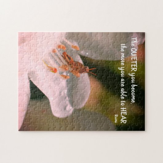 Silence Inspirerend Rumi Quote Legpuzzel (Horizontaal)