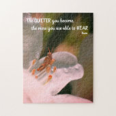 Silence Inspirerend Rumi Quote Legpuzzel (Verticaal)