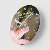 Silence Inspirerend Rumi Quote Ronde Klok (Hoek)