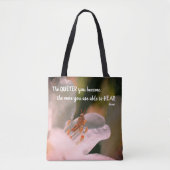 Silence Inspirerend Rumi Quote Tote Bag (Voorkant)