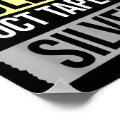 Silence Is Golden But Duct Tape Is Silver Sarcasti Poster (Hoek)