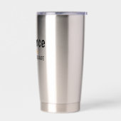 Silence Is My Love Language Quote Design Geïsoleerde Drinkbeker (Links)