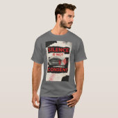 Silence Is Not Consent Awareness Shirt (Voorkant volledig)