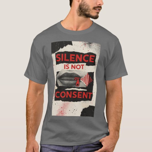 Silence Is Not Consent Awareness Shirt (Voorkant)