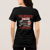 Silence Is Not Consent Awareness Shirt (Achterkant)
