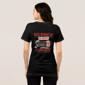 Silence Is Not Consent Awareness Shirt (Achterkant volledig)