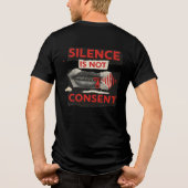Silence Is Not Consent Awareness Shirt (Achterkant)