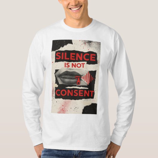 Silence Is Not Consent Awareness Shirt (Voorkant)