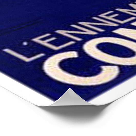 Silence L'ennemi Guette vertrouwt de Franse oorlog Poster (Hoek)