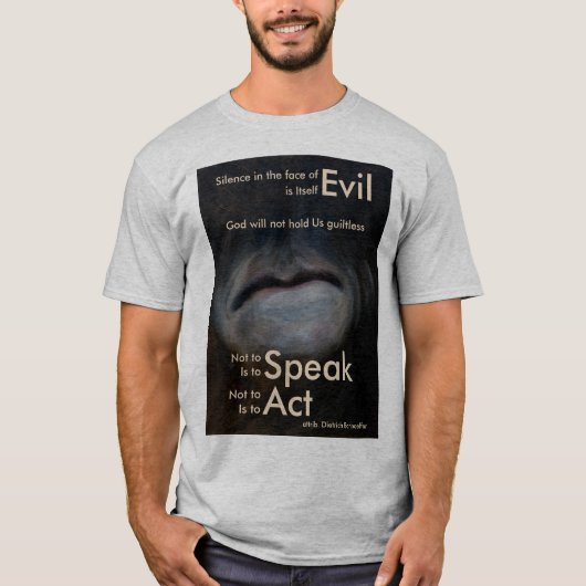 Silence Mannen shirt (Voorkant)