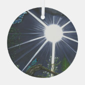 Silence of Sacred Space Glas Ornament (Achterkant)