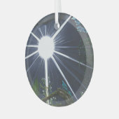 Silence of Sacred Space Glas Ornament (Voorkant links)