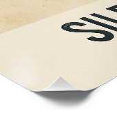 Silence of Thé - Minimalistisch Zen-beeld Perfect Poster (Hoek)