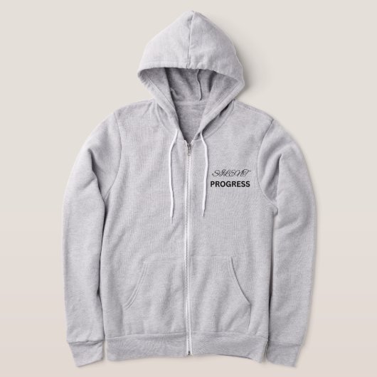Silence. Progress.T-Shirt Hoodie (Laagn)
