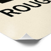 Silence Red - Geometrische weergave Perfect Poster (Hoek)