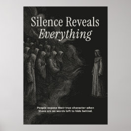 Silence Reveals Everything Poster
