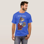 Silence Seeker Lamp Scholar Bookworm boy T-shirt (Voorkant volledig)