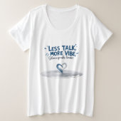 Silence Speaks Louder Plus Tee Grote Maat T-shirt (Design voorkant)