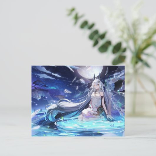 SILENCE-VOORWERP van Miko Himme Feestdagenkaart (Staand voorkant)