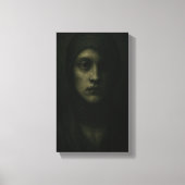 Silenced Soul - Donker symbolisch portret Canvas Afdruk (Voorkant)