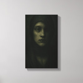 Silenced Soul - Donker symbolisch portret Canvas Afdruk