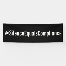 #SilenceEqualsCompliance-protestmars Spandoek