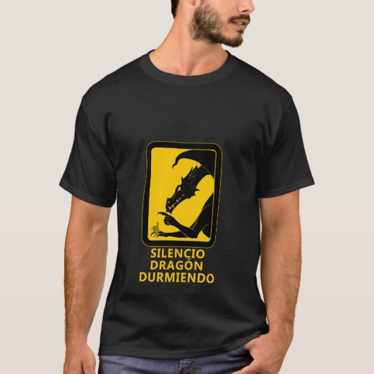 Silencio dragón durmiendo. t-shirt (Voorkant)