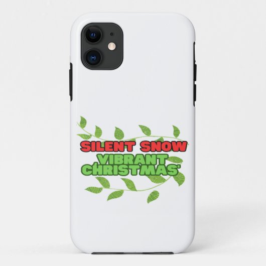 Silent and Vibrant Christmas Case-Mate iPhone Case (Achterkant)