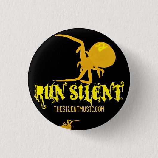 Silent Arachnida Logo Button uitvoeren - Gepersona (Voorkant)